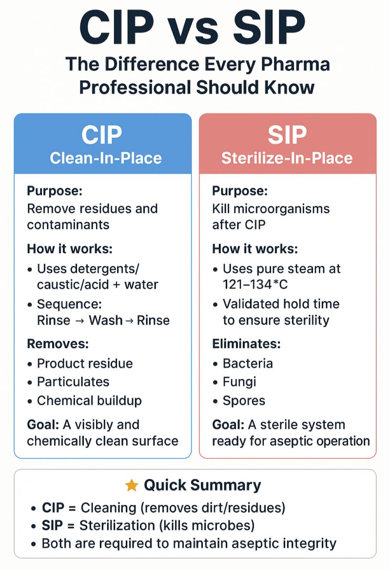 CIP and SIP in Pharma